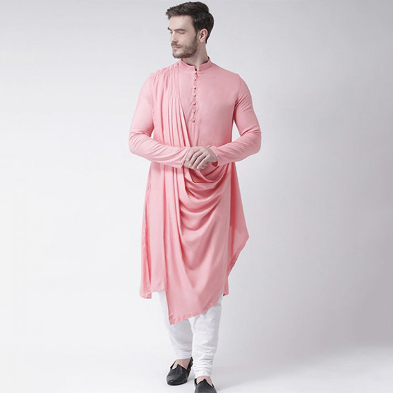 https://zenfashion.in/products/men-pink-solid-straight-kurta-with-attached-drape