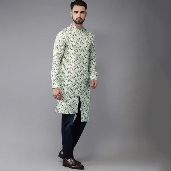 https://zenfashion.in/products/men-sea-green-blue-printed-fusion-straight-kurta