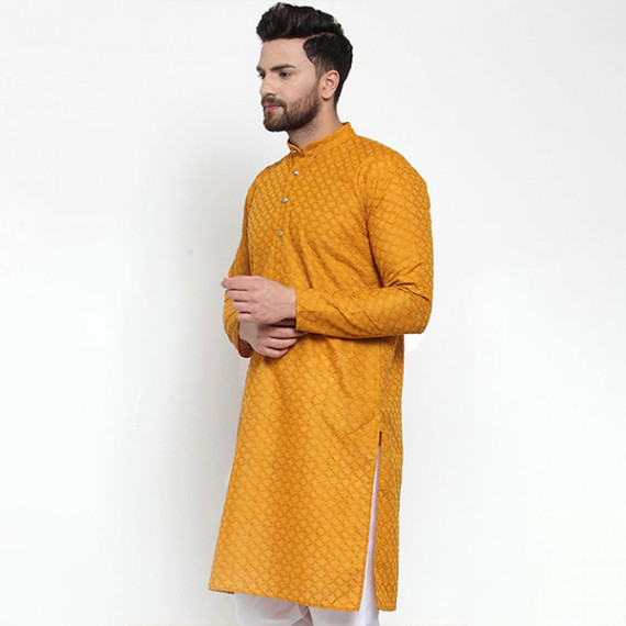 https://zenfashion.in/products/men-mustard-yellow-thread-work-cotton-kurta