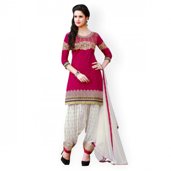 https://zenfashion.in/products/pink-white-embroidered-cotton-unstitched-dress-material-1