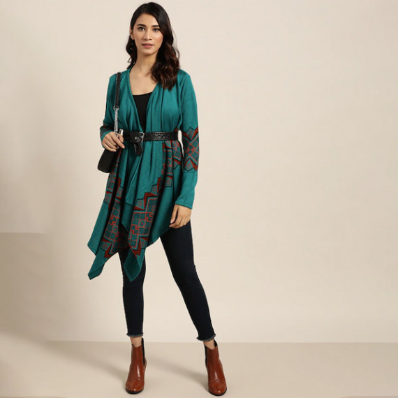 https://zenfashion.in/products/women-teal-green-black-geometric-patterned-longline-waterfall-shrug