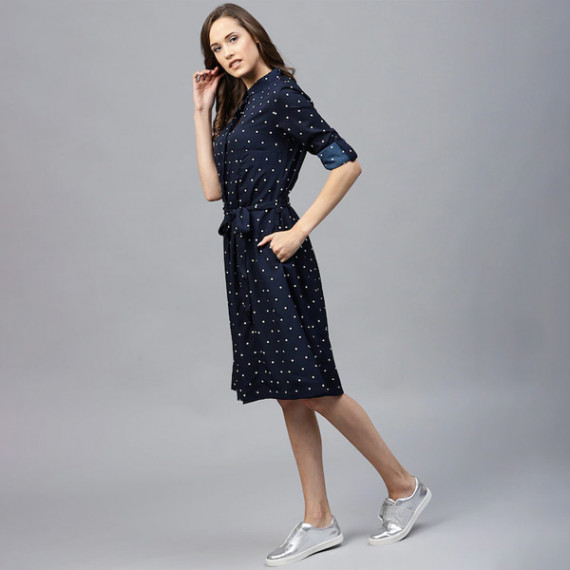 https://zenfashion.in/products/navy-blue-polka-dots-printed-shirt-dress