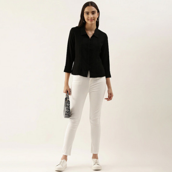 https://zenfashion.in/products/black-solid-shirt-style-top