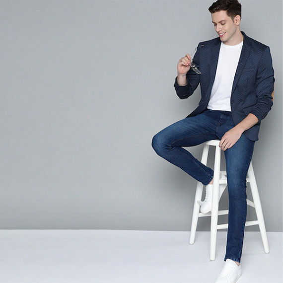https://zenfashion.in/products/men-navy-blue-self-design-single-breasted-blazer