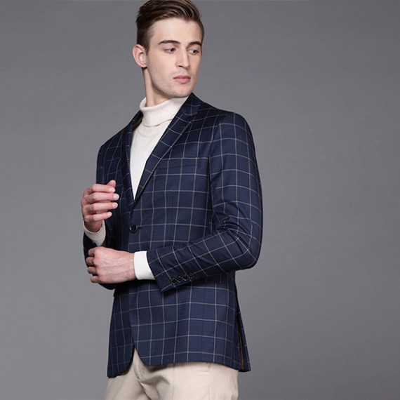 https://zenfashion.in/products/men-navy-blue-beige-slim-fit-checked-single-breasted-smart-casual-blazer
