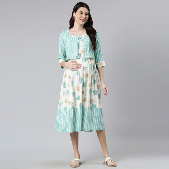 https://zenfashion.in/products/women-off-white-green-floral-maternity-a-line-midi-dress