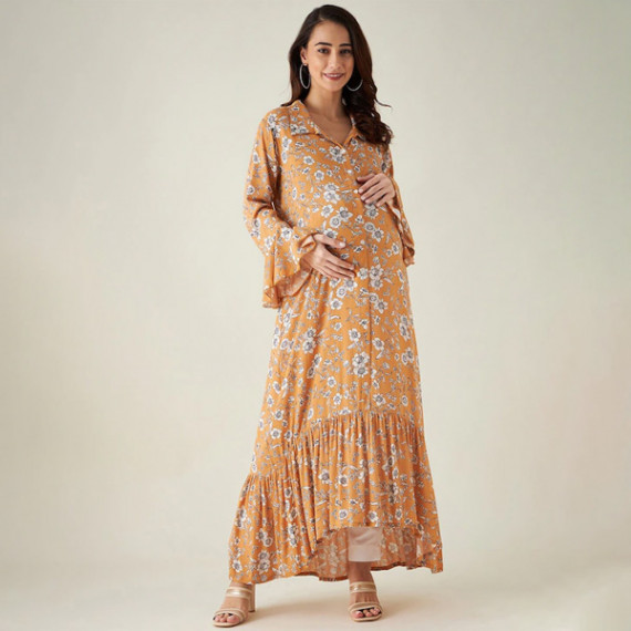 https://zenfashion.in/products/floral-maternity-shirt-maxi-dress