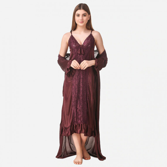 https://zenfashion.in/products/brown-maxi-satin-solid-nightwear-set